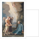 Saint Sebastian of Aparicio Receiving Food from Angels, late 18th century by Spanish School