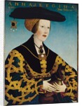 Portrait of Queen Anne of Hungary by Hans or Johan Maler