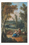 The Flute Lesson by Jean-Baptiste Huet