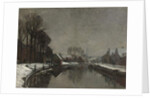 A Belgian Town in Winter, 1912 by Albert Baertsoen