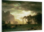 Passing Storm in Yosemite, 1865 by Albert Bierstadt