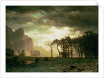 Passing Storm in Yosemite, 1865 by Albert Bierstadt