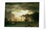 Passing Storm in Yosemite, 1865 by Albert Bierstadt