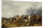 A cavalry skirmish, 1634 by Palamedes Palamedesz