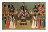 Fath 'Ali Shah and his immediate courtiers, c.1815 by Iranian School