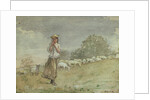Tending Sheep, Houghton Farm, c.1878-79 by Winslow Homer