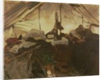 Inside a Tent in the Canadian Rockies, 1916 by John Singer Sargent