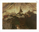 Inside a Tent in the Canadian Rockies, 1916 by John Singer Sargent