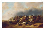 A cavalry engagement by Palamedes Palamedesz