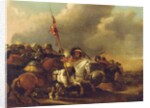 A cavalry engagement by Palamedes Palamedesz