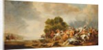A cavalry skirmish by Palamedes Palamedesz