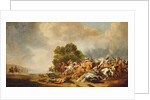 A cavalry skirmish by Palamedes Palamedesz