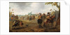 A military encampment with cavalrymen by Palamedes Palamedesz