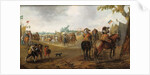 A military encampment with cavalrymen by Palamedes Palamedesz