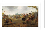 A military encampment with cavalrymen by Palamedes Palamedesz
