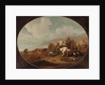 A cavalry skirmish by Jan Martszen de Jonge