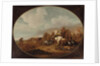 A cavalry skirmish by Jan Martszen de Jonge