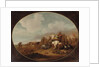 A cavalry skirmish by Jan Martszen de Jonge