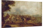 A cavalry engagement by Palamedes Palamedesz