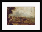 A cavalry engagement by Palamedes Palamedesz