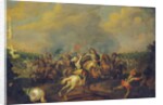 A cavalry skirmish by Palamedes Palamedesz