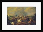 A cavalry skirmish by Palamedes Palamedesz