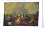 A cavalry skirmish by Palamedes Palamedesz