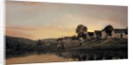 A village near Bonnieres, 1861 by Charles Francois Daubigny