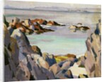 Staffa and Rhum from Iona by Francis Campbell Boileau Cadell