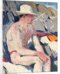 Bather in a white hat by Francis Campbell Boileau Cadell