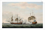 The East India Company's ship Bridgewater successfully defending her cargo from an attack by Francis Holman