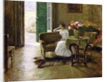 A Memory - In the Italian Villa by William Merritt Chase