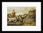Amos F. Adams Shooting Over Gus Bondher and Son, Count Bondher, 1887 by Arthur Fitzwilliam Tait