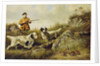 Amos F. Adams Shooting Over Gus Bondher and Son, Count Bondher, 1887 by Arthur Fitzwilliam Tait