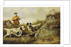 Amos F. Adams Shooting Over Gus Bondher and Son, Count Bondher, 1887 by Arthur Fitzwilliam Tait