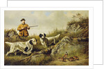 Amos F. Adams Shooting Over Gus Bondher and Son, Count Bondher, 1887 by Arthur Fitzwilliam Tait