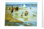 Children at Play on the Beach by Edward Henry Potthast