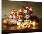 Fruit Still-life with Roses and Honeycomb, 1904 by Robert Spear Dunning