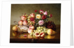Fruit Still-life with Roses and Honeycomb, 1904 by Robert Spear Dunning