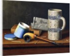 Still-life with Blue Tobacco Box, 1878 by William Michael Harnett
