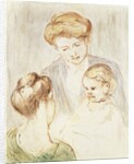 Smiling Baby with Two Girls by Mary Stevenson Cassatt