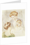 Smiling Baby with Two Girls by Mary Stevenson Cassatt