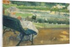 Lydia Seated on a Porch, Crocheting, c.1881 by Mary Stevenson Cassatt
