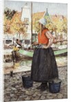 Woman Along Canal by George Hitchcock