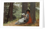 Girl Reading Under an Oak Tree, 1879 by Winslow Homer