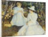 Mother and Child in Pine Woods by Edmund Charles Tarbell