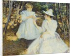Mother and Child in Pine Woods by Edmund Charles Tarbell