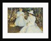 Mother and Child in Pine Woods by Edmund Charles Tarbell
