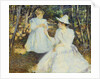 Mother and Child in Pine Woods by Edmund Charles Tarbell
