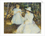 Mother and Child in Pine Woods by Edmund Charles Tarbell